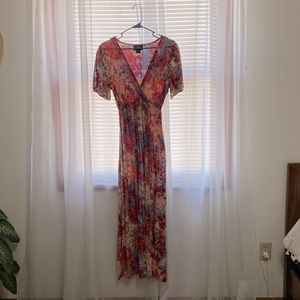 Long wrap dresses